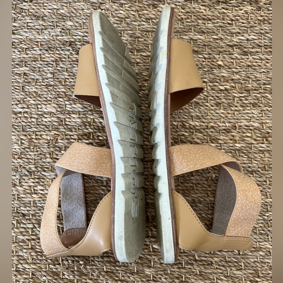 Sorel Women's Beige Cross-Strap Sandals, Size: 7 - Picture 8 of 9